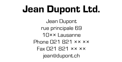 Address stamps without frame   – Design and order online 