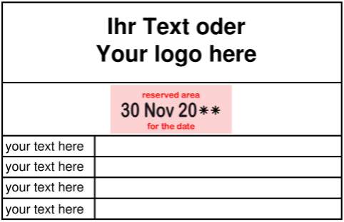 Accounting Stamps   – Design and order yourself with templates  Accounting Stamps   – Design and order yourself with templates