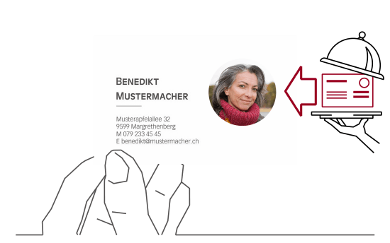 Cartes de visite recto verso