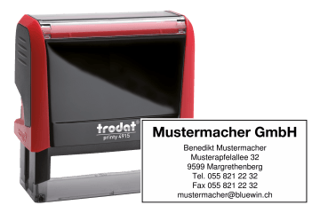 Textstempel rechteckig Textstempel rechteckig