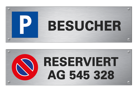 Parking signs