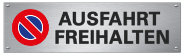 Standard parking sign, EXIT HOLD OFF: 534