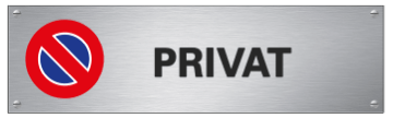 Standard parking sign, PRIVATE: 535