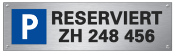 Individuelle Parkplatz­beschriftung (636)