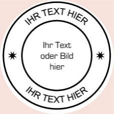 Rundstempel   – selbst online gestalten und bestellen 