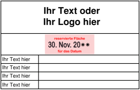 Buchhaltungsstempel   – selber gestalten und bestellen mit Vorlagen 